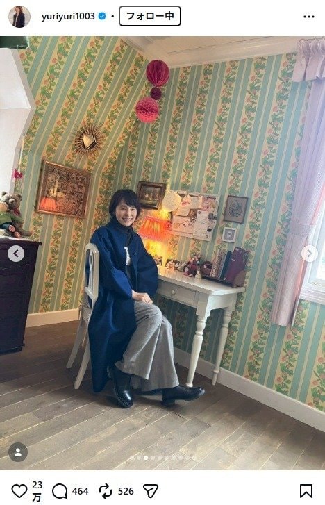 出所：石田ゆり子のInstagram（＠yuriyuri1003）　参照日：2026年1月27日