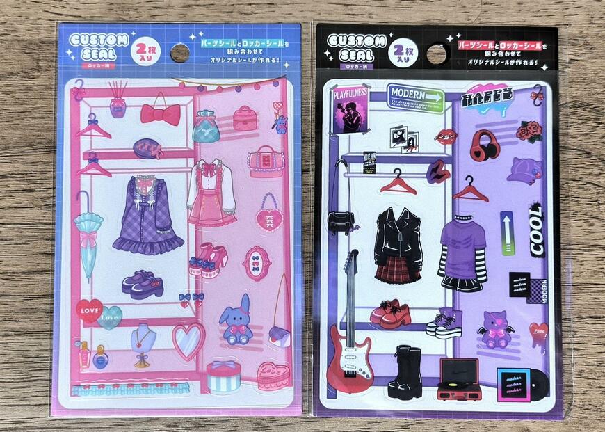筆者撮影（キャンドゥ、カスタムシール　ロッカー柄）
