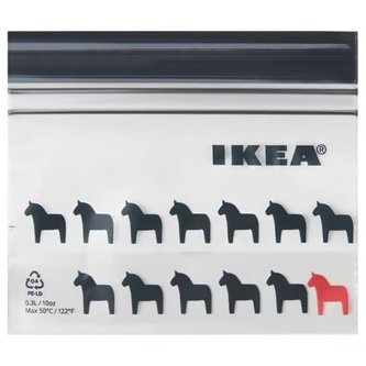 マチ付き「ISTAD イースタード フリーザーバッグ（0.3L）」（199円）