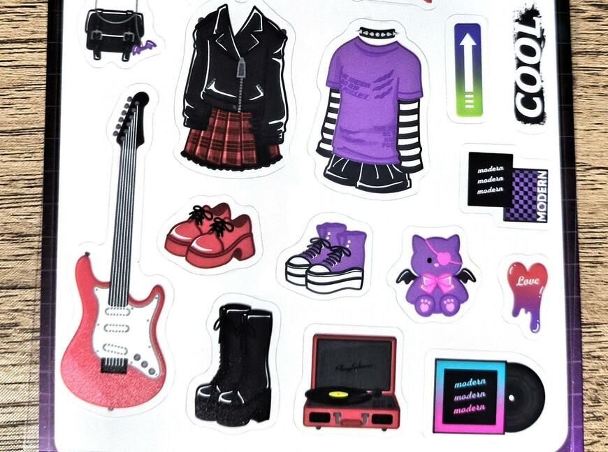 筆者撮影（キャンドゥ、カスタムシール　ロッカー柄）