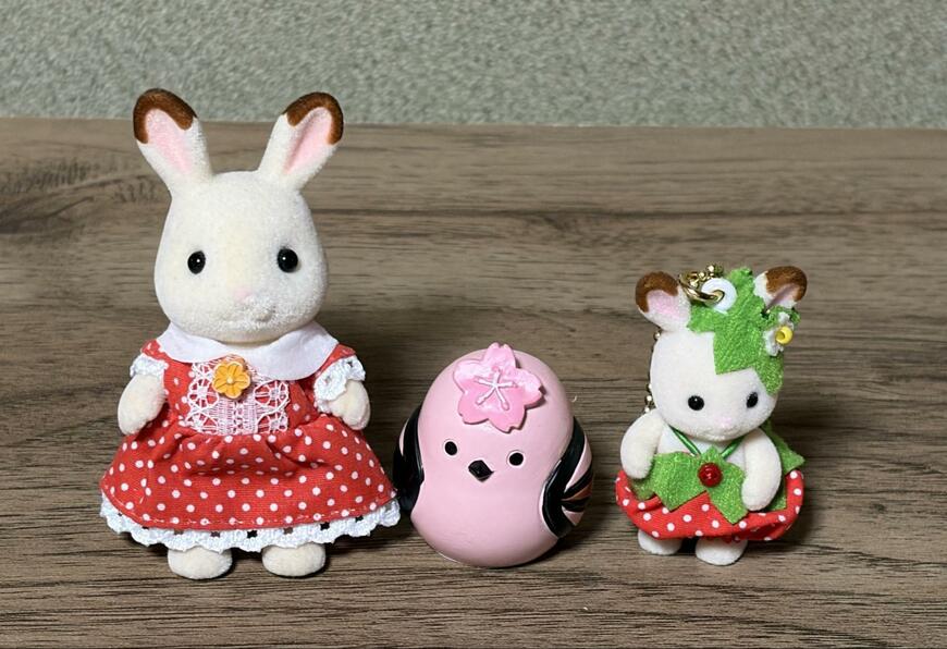 筆者撮影（キャンドゥ、リトルフレンド 桜シマエナガ さくら色バージョン）