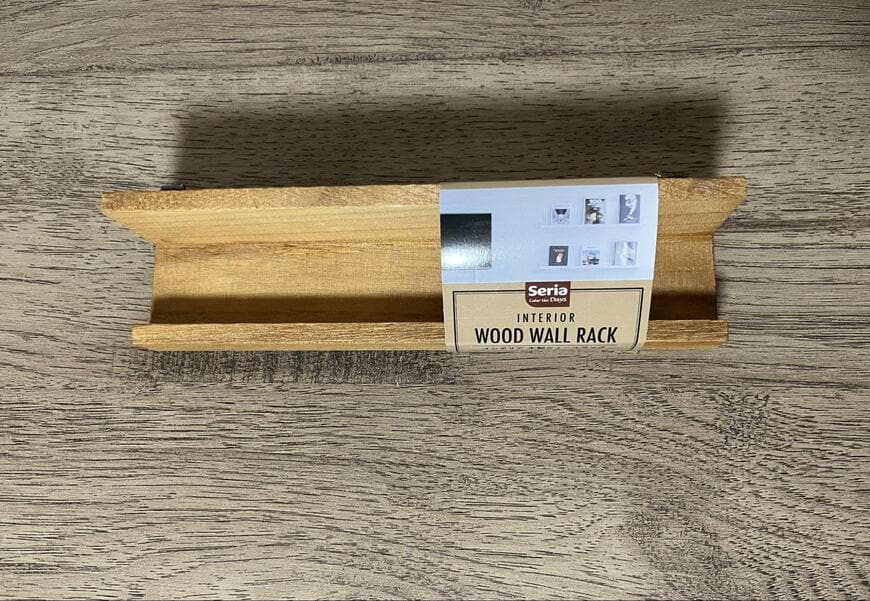 セリア木製ウォールラック商品画像