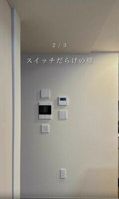 【壁DIY】スイッチだらけの壁をおしゃれな「のれん」で隠す！生活感をなくす新発想がすごい