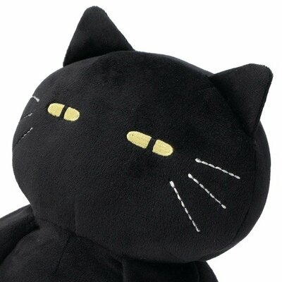 ニトリ公式通販ニトリネット 背当てクッション(デコネコ ブラック)商品画像