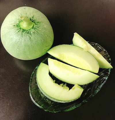 お客様が見せてくれたメロン