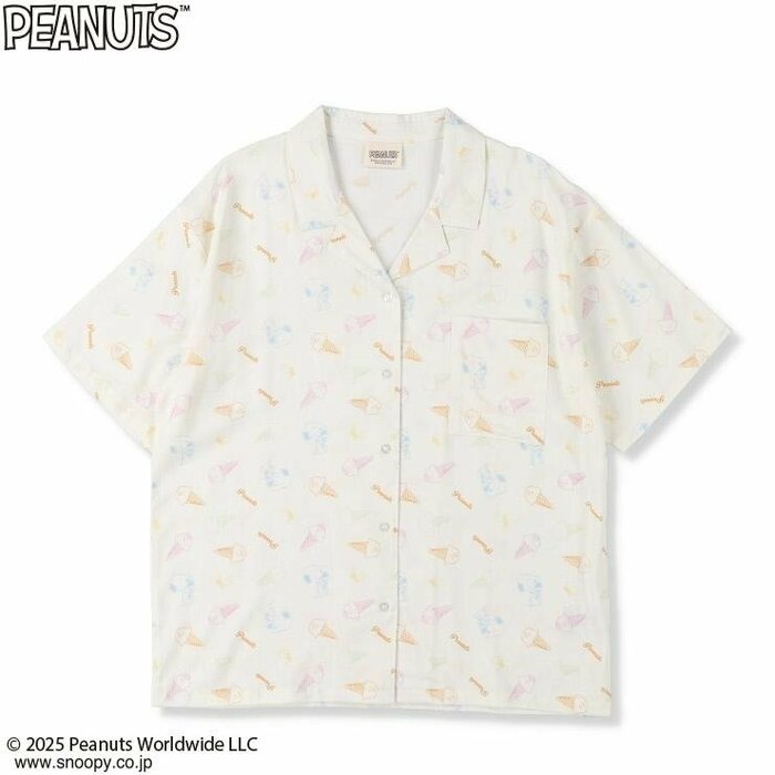 しまむら「スヌーピーレディースシャツ（アイスクリーム）」