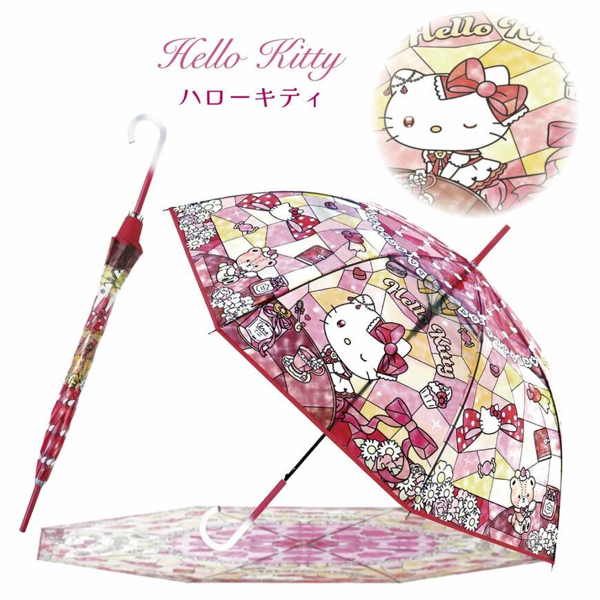 出所：株式会社サントス　サンリオキャラクターズ　ステンドグラスアンブレラ　ハローキティ