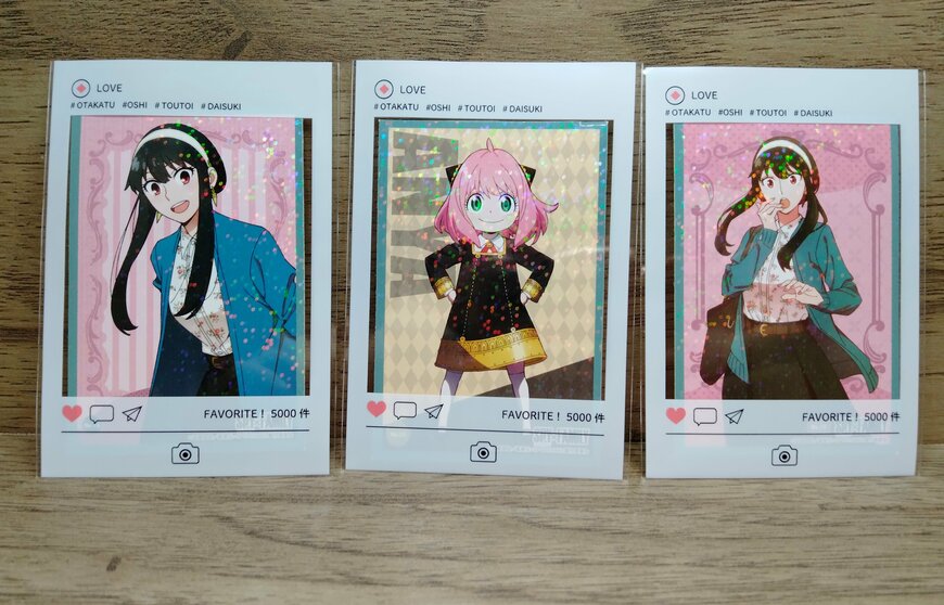 筆者撮影（キャンドゥ、SNS風トレカ用スリーブタイプ）