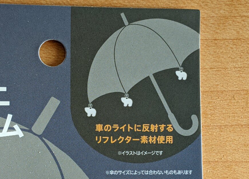 筆者撮影（セリア、傘ミニチャーム 3P）