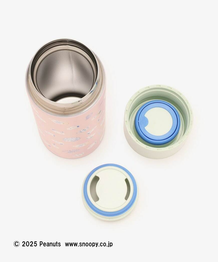 アフタヌーンティー公式　ステンレスボトル/PEANUTS（ピンク）　画像