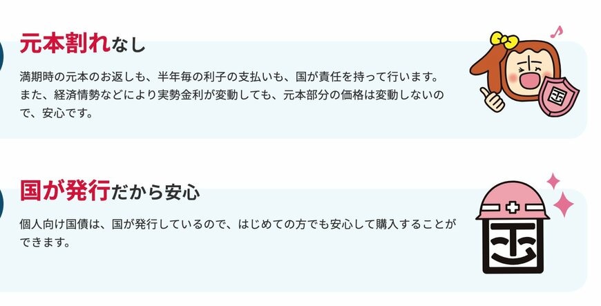 個人向け国債のポイント