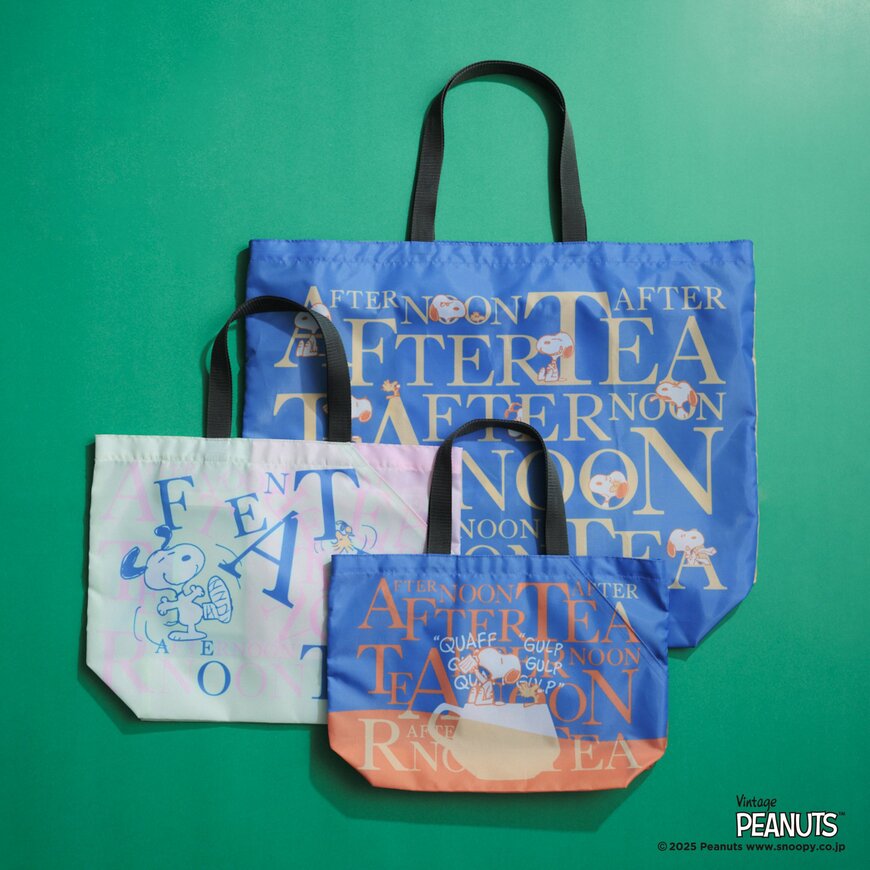 Afternoon Tea LIVING公式 (C)2024 Peanuts ロゴバッグなどの画像