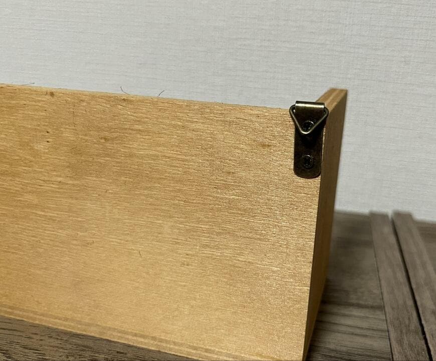 セリア、インテリア木製ウォールシェルフレクタングル2画像