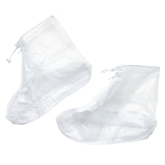 ニトリ公式　シースルーショート レインシューズカバー