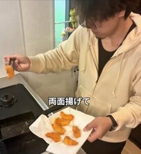 シングル父が息子のために「朝から揚げるエビフライ弁当」　タコさんウインナーも添えて「愛情たっぷり弁当ですね」の声