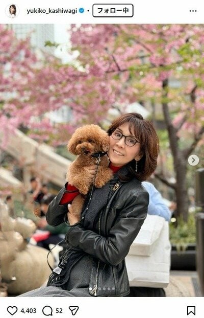 柏木由紀子のInstagram投稿