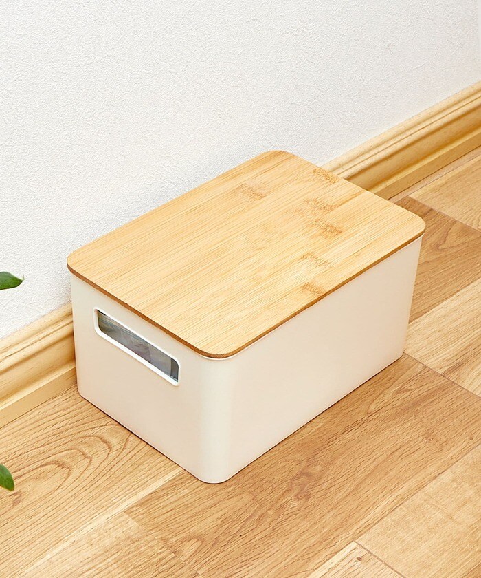ナチュラルな印象の竹製の蓋が、おしゃれな雰囲気を演出