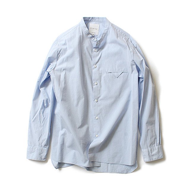 STILL BY HAND - リラックスフィット バンドカラーシャツ ¥16,200（税込）