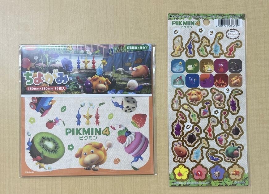セリア、ピクミン4 シール・ピクミン4 ちよがみ