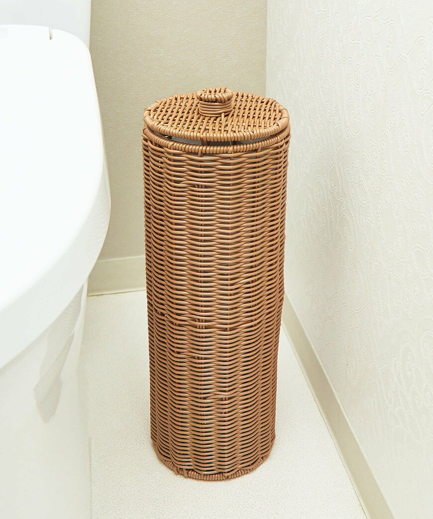 出所:3COINS公式 《水拭き可能!》PPラタンペーパーストッカー