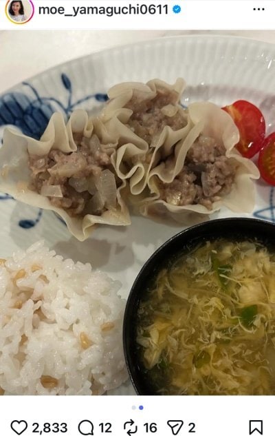 山口もえのInstagram投稿