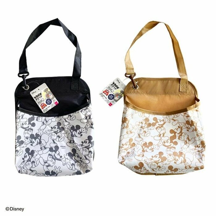 ダイソー公式　車用収納ポケット（ミッキー）