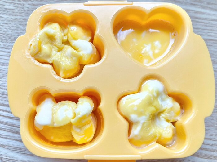 ハートだけはしっかり固まらず...。