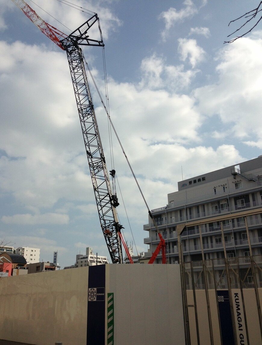 建設が始まっている合同庁舎（筆者撮影）