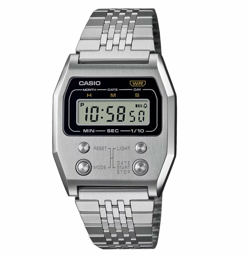 【チプカシ】「4つのフロントボタン」が大人気！「A1100D-1」が1万円台なのに高級感と遊び心が満点！フルメタルケースで復刻したモデル