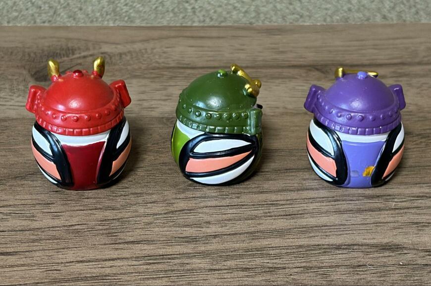 筆者撮影（キャンドゥ、リトルフレンド 鎧武者シマエナガ）