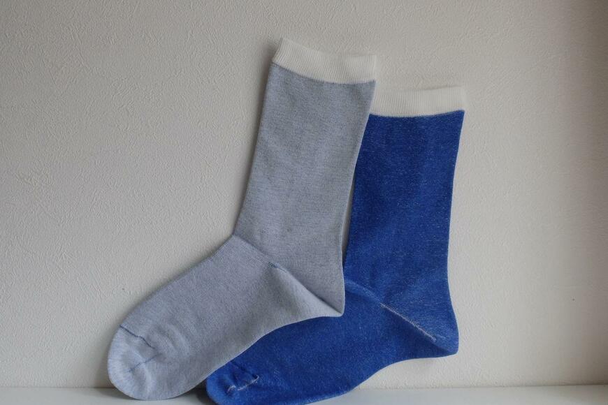 無印良品 足なり直角 表裏で楽しめる2色靴下