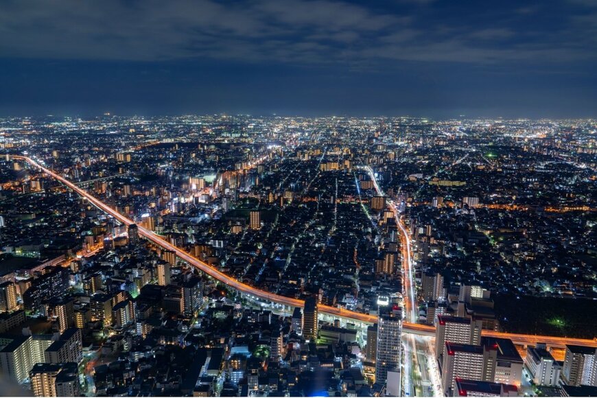 ハルカス300から見た夜景