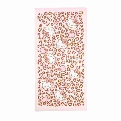 出所:<a href="https://www.shop-shimamura.com/item/0112900005929/" target="_blank"><u>しまむらパーク バスタオル(5枚組・ハローキティ)・ピンク210</u></a>