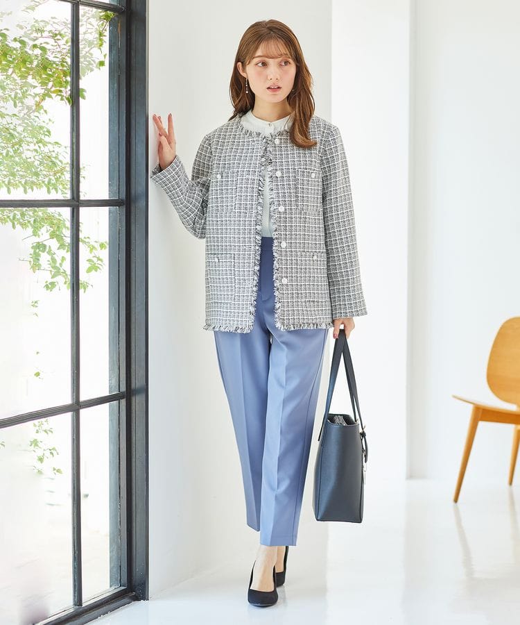 出所：ハニーズ公式通販 ツイードジャケット