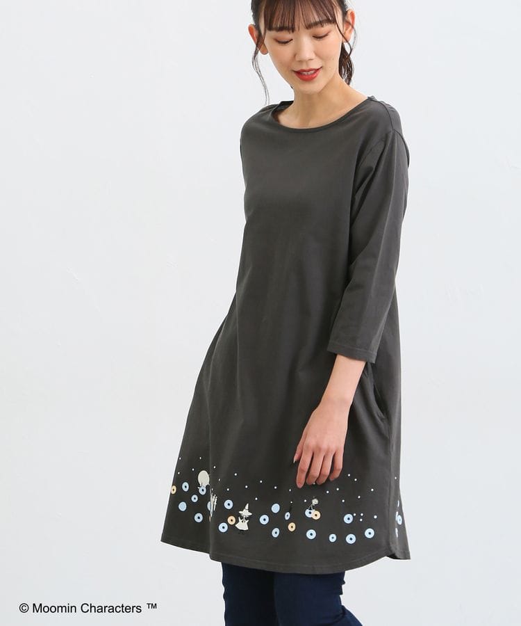 出所：ハニーズ公式通販 ムーミン/7分ワンピース