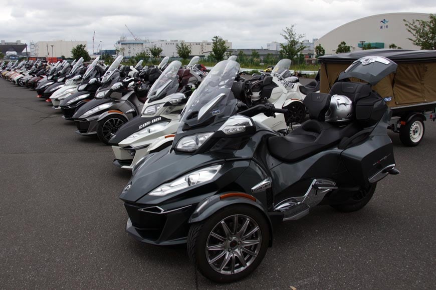 オーナーズミーティングで日本中から集まったSpyder