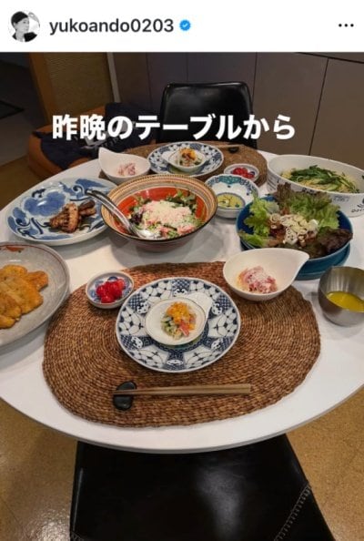 出所：安藤優子のInstagram（＠yukoando0203）参照日：2026年5月7日