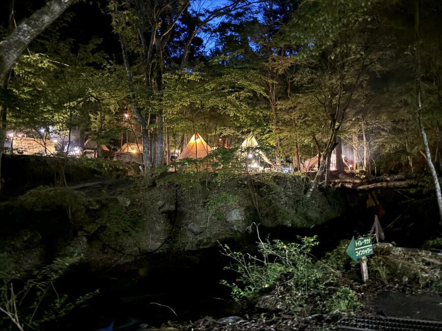 キャンプ場で撮影された1枚