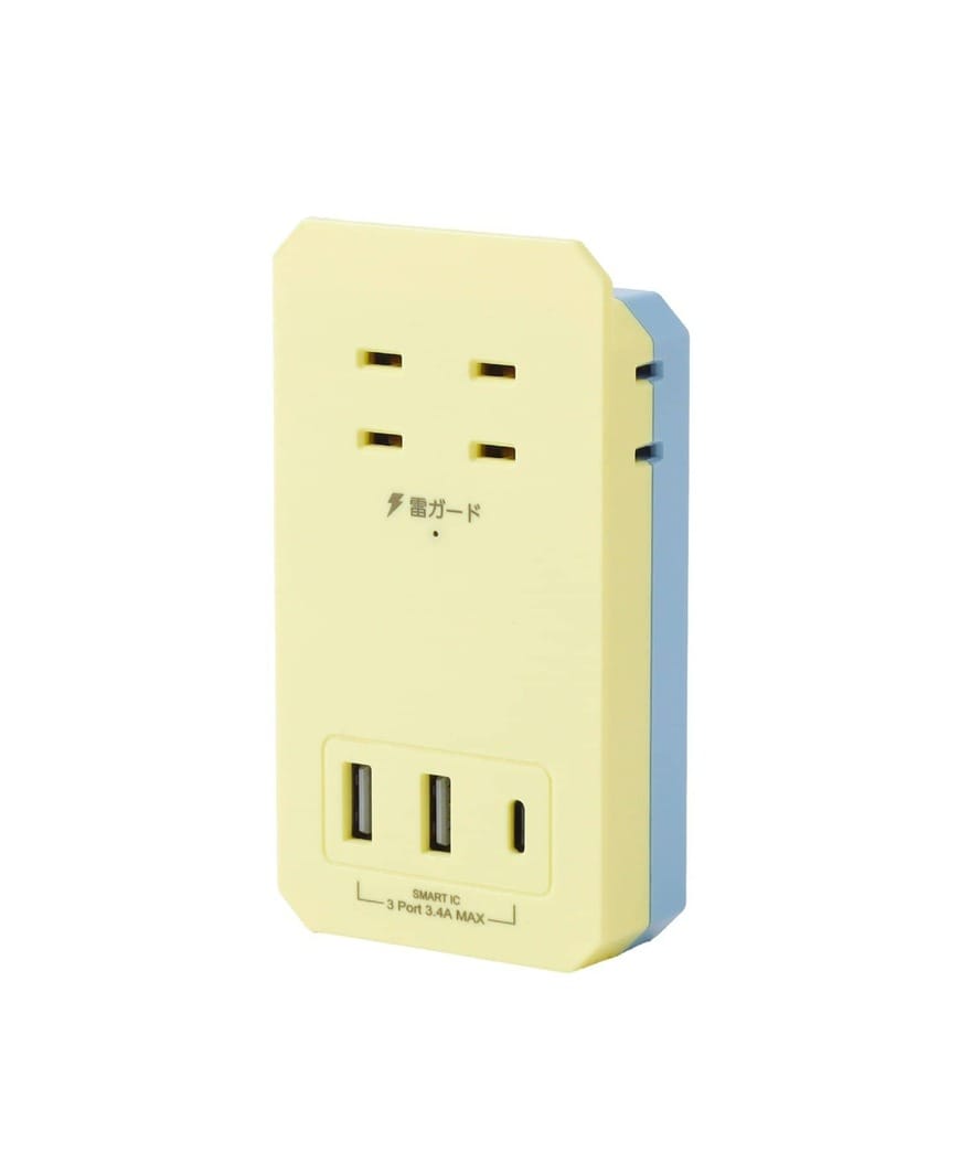 出所：パルグループ公式ファッション通販サイト　コンパクトスマホスタンド付きAC電源タップ