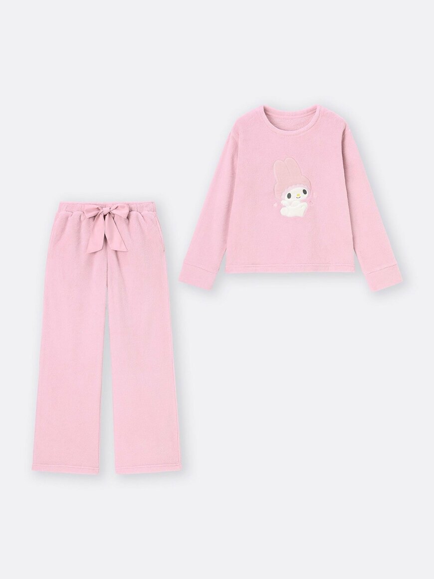 GU公式 マシュマロフィールラウンジセット(長袖)Sanrio characters