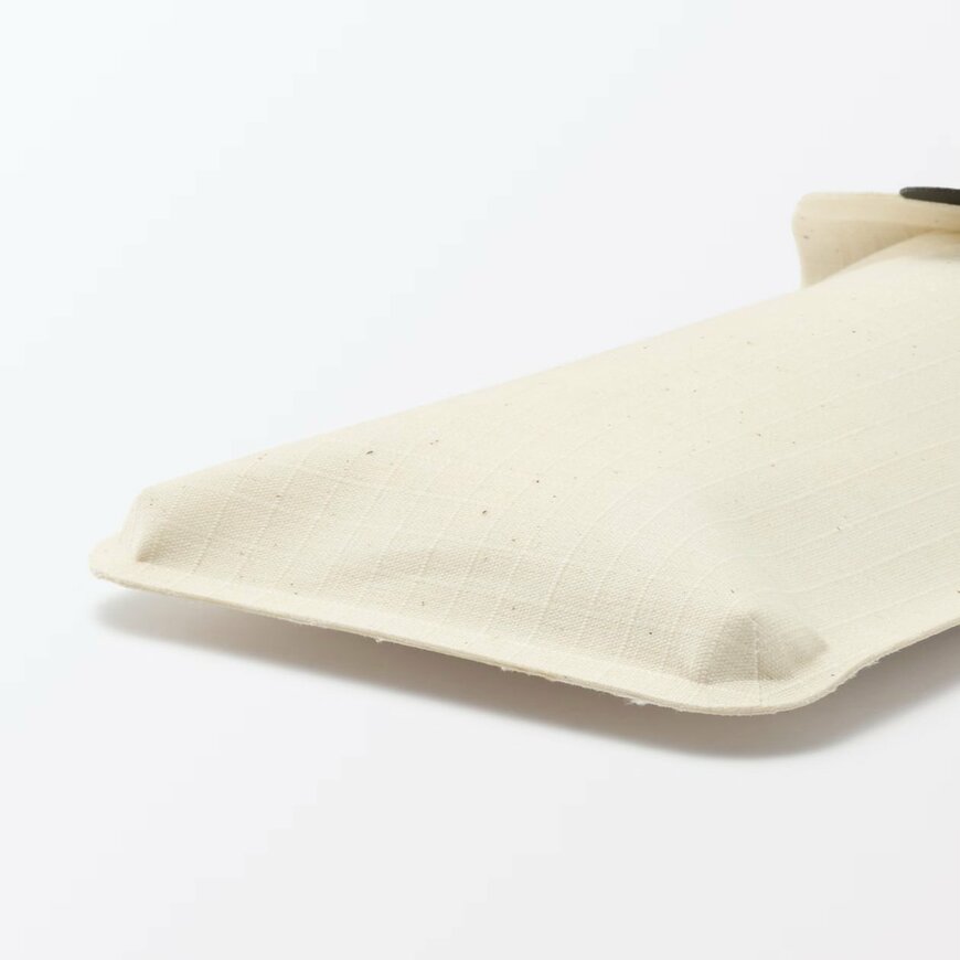 無印良品公式 出所:無印良品公式 耐水生地を使った コットンウェルダー ミニサコッシュ/生成の画像