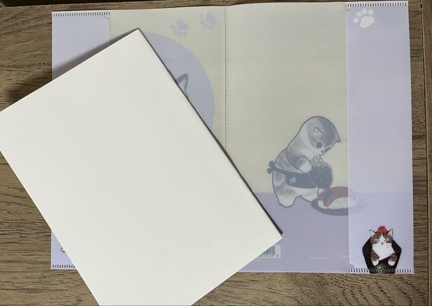 セリア、mofusand A5カバー付きノート画像