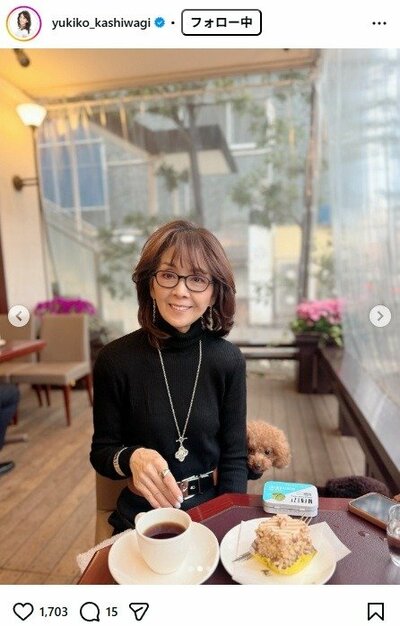 柏木由紀子のInstagram投稿