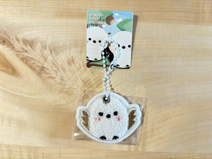 「キーホルダー モコモコ シマエナガ形状」