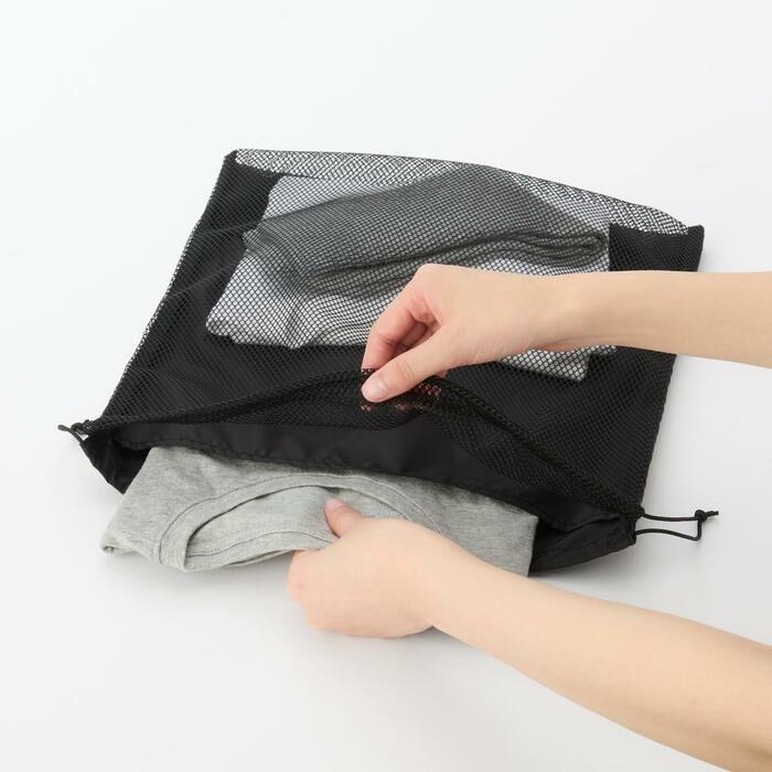 ポリエステルメッシュ巾着（Lサイズ）