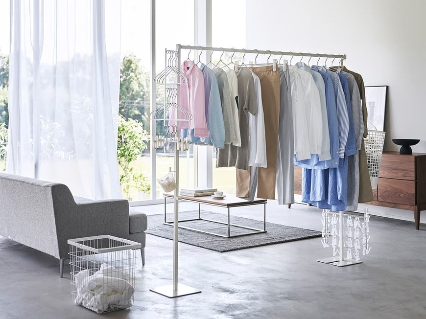 出所：山崎実業公式　折り畳み室内物干し タワー