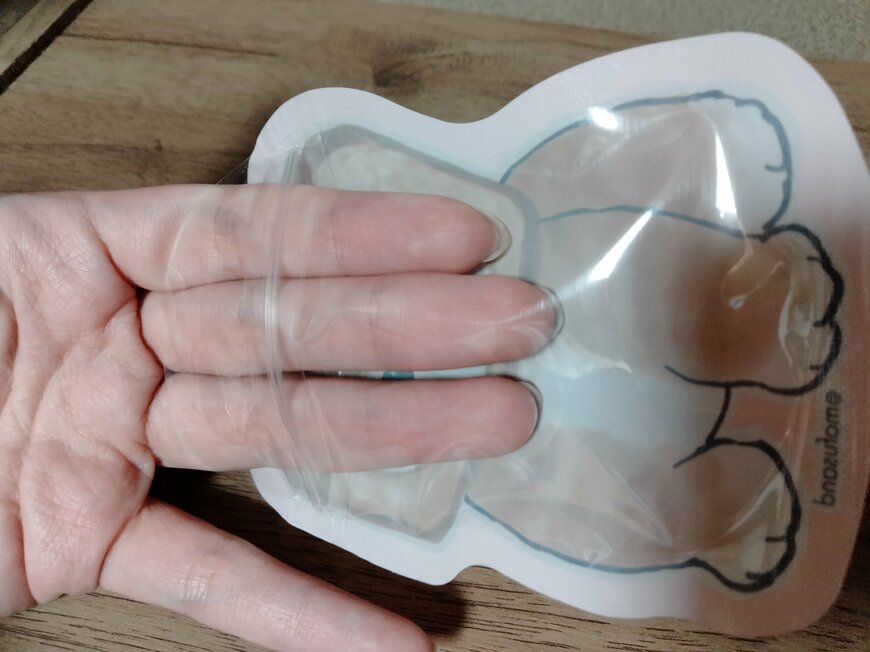 筆者撮影（セリア、mofusand　ダイカットジッパー袋 5P）