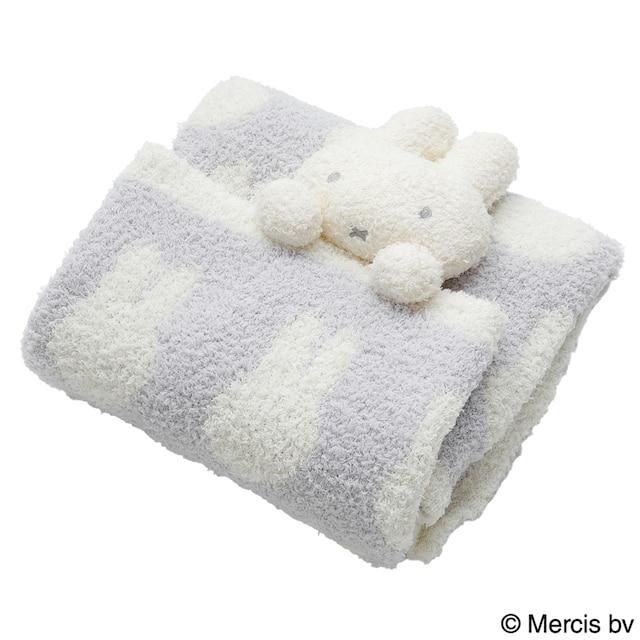 出所：ニトリ公式通販ニトリネット 【デコホーム商品】マスコット付きブランケット(フラッフィーミッフィー)