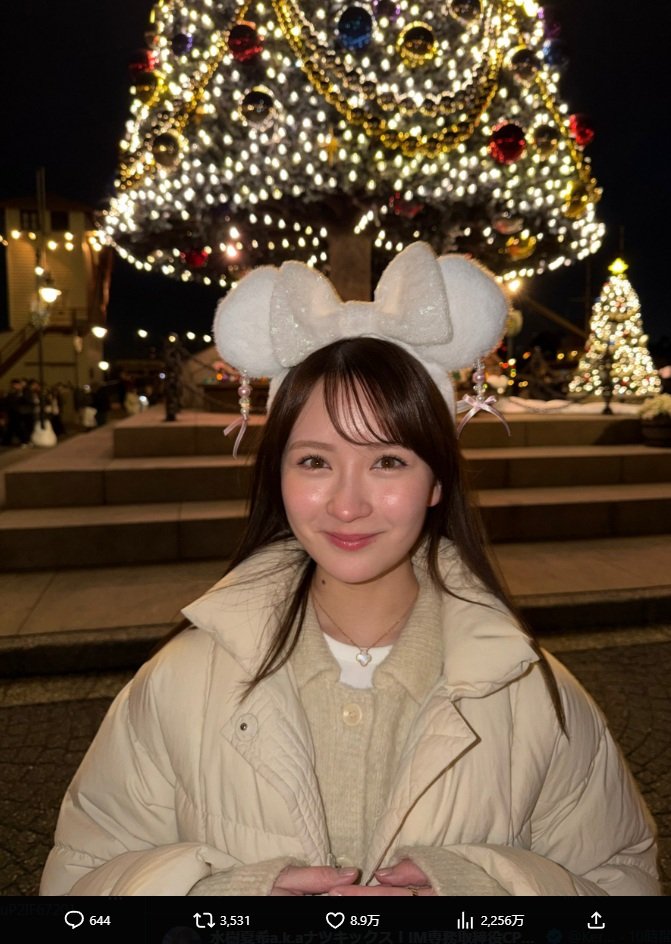 出所：畑芽育のX（@hata_mei0410） 参照日：2025年12月8日