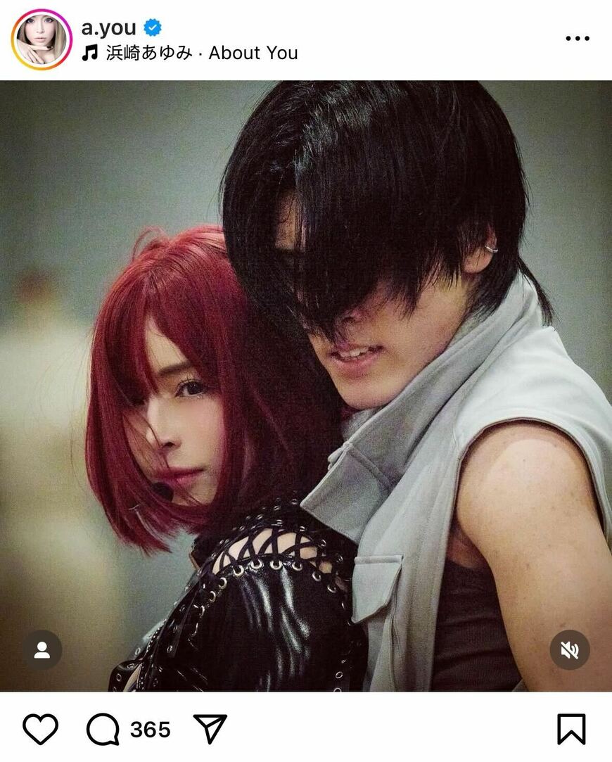 出所：浜崎あゆみのInstagram（＠a.you）参照日：2025年6月9日